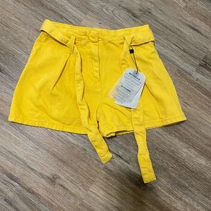 Zara Kids Shorts High Waist Ruffles Paper Bag